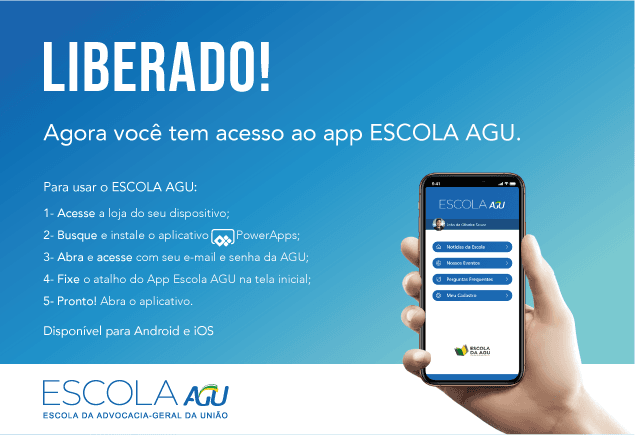 Email marketing image for the launch event of the AGU School APP.