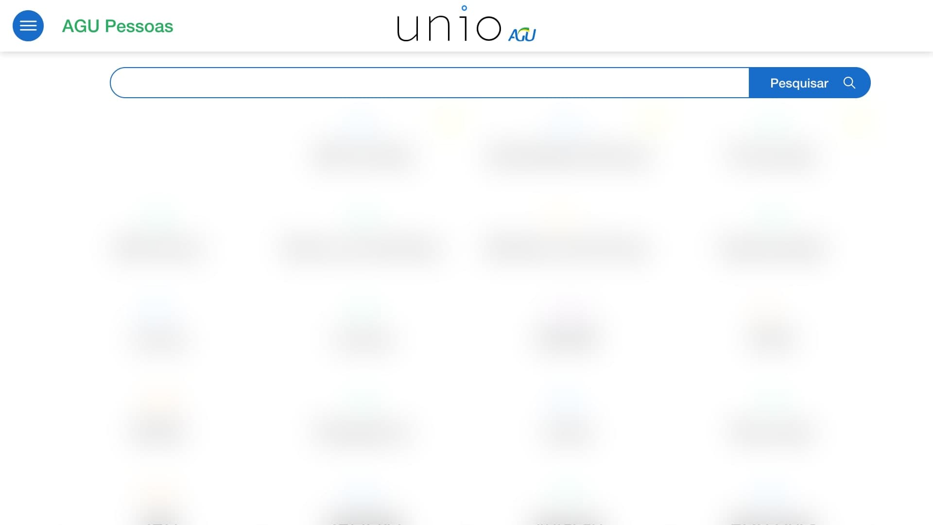 High fidelity mocukup of search page of UNIO.